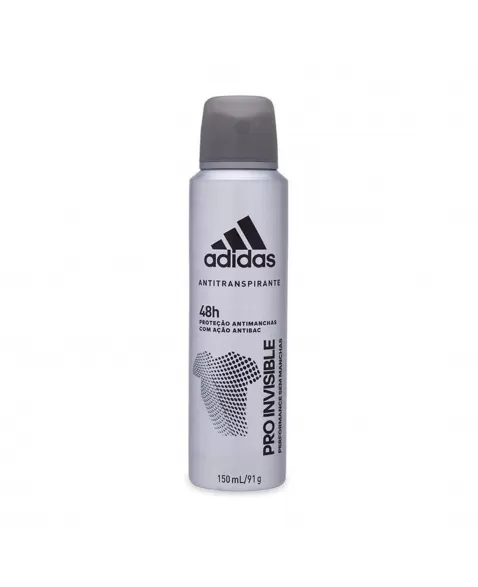 DESODORANTE AEROSSOL MASCULINO ADIDAS INVISIBLE 150ML COTY