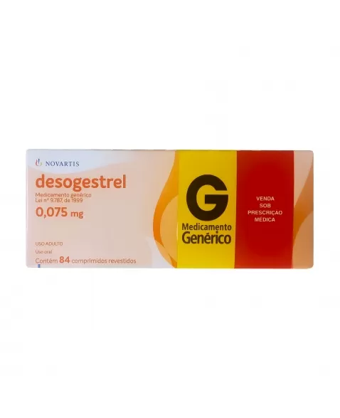 DESOGESTREL 0,075MG 84COM NOVARTIS