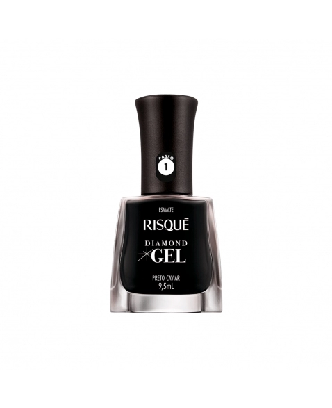 ESMALTE RISQUÉ DIAMOND GEL PRETO CAVIAR 9,5ML COTY