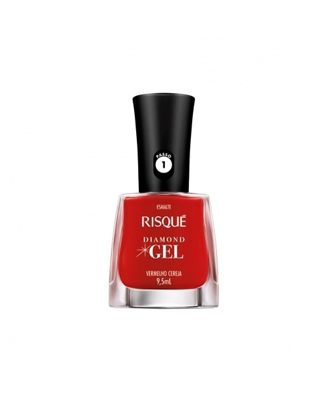 ESMALTE RISQUÉ DIAMOND GEL VERMELHO CEREJA 9,5ML COTY