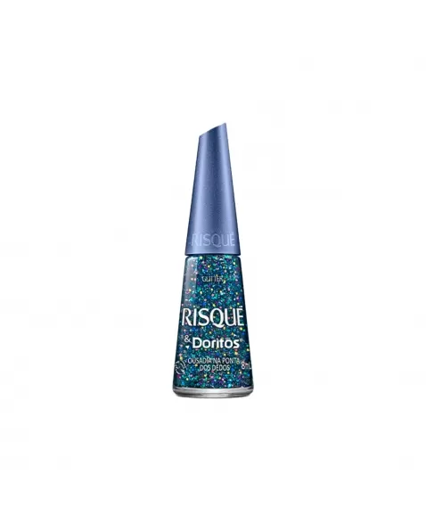 ESMALTE RISQUÉ DORITOS GLITTER OUSADIA NA PONTA DOS DEDOS COTY