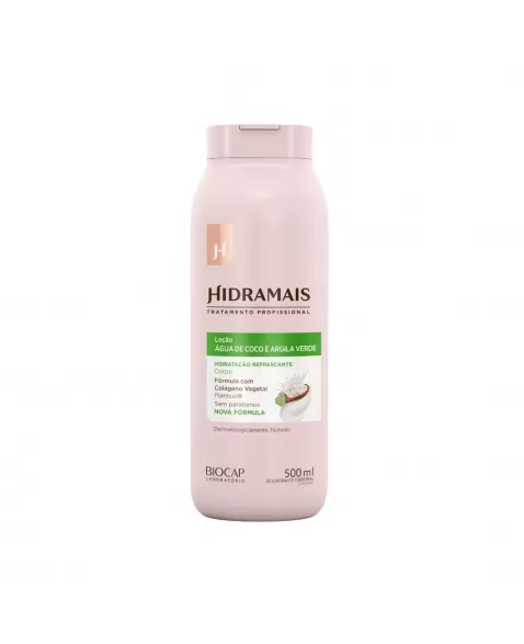 LOÇÃO HIDRATANTE ÁGUA DE COCO E ARGILA VERDE 500ML HIDRAMAIS