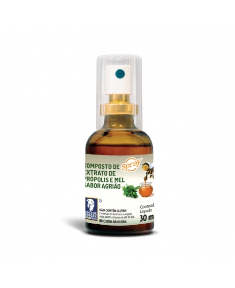 MEL E EXTRATO DE PRÓPOLIS SABOR AGRIÃO SPRAY 30ML DOCTOR BERGER