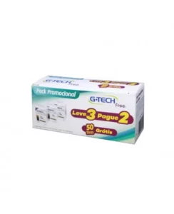 PACK TIRAS REAGENTES FREE 1 LEVE 3 PAGUE 2 C/50 G-TECH