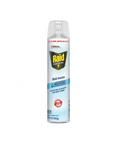 REPELENTE INSETOS RAID ESSENCIAL MULTI INSETOS SPRAY 420ML SC JOHNSON