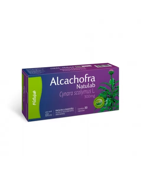 ALCACHOFRA 300MG 30CAPS NATULAB