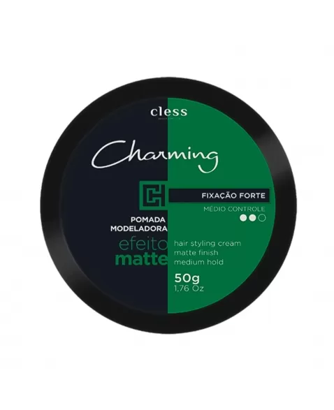 CHARMING MEN POMADA MODELADORA EFEITO MATTE FORTE 50G CLESS