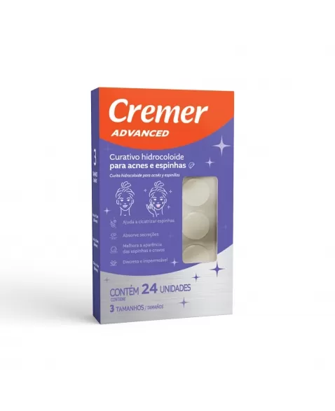 CURATIVO HIDROCOLOIDE ACNE/ESPINHA C/24 CREMER