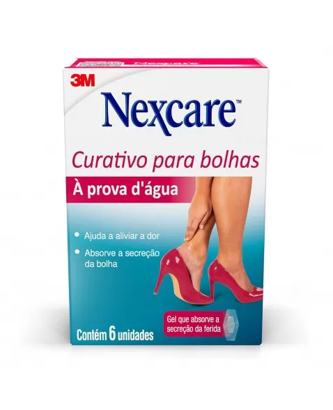 CURATIVO PROVA D’ÁGUA PÉS E BOLHAS C/6 NEXCARE 3M