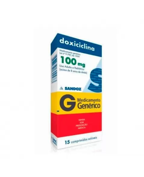 DOXICICLINA 100MG 15COM RET* SANDOZ