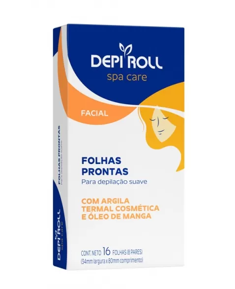 FOLHAS PRONTAS FACIAL SPA CARE 8 PARES DEPIROLL