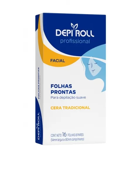 FOLHAS PRONTAS FACIAL TRADICIONAL 8 PARES DEPIROLL