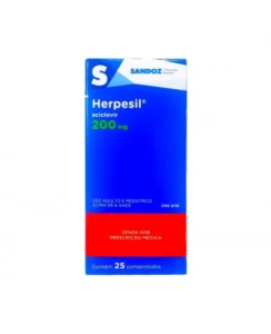 HERPESIL 200MG 25COM SANDOZ