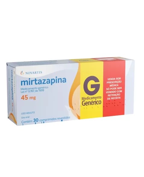 MIRTAZAPINA 45MG 30COMP C1* NOVARTIS