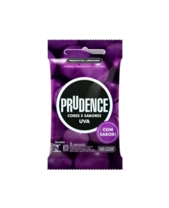 PRESERVATIVO LUBRIFICADO CORES E SABORES UVA C/3 PRUDENCE