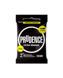 PRESERVATIVO LUBRIFICADO EXTRA GRANDE C/3 PRUDENCE