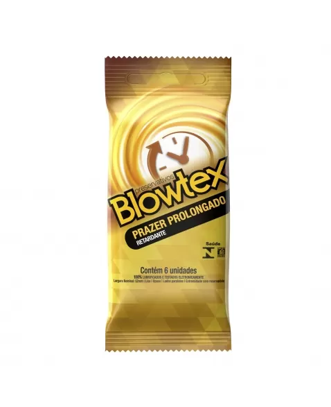 PRESERVATIVO LUBRIFICADO RETARDANTE C/6 BLOWTEX