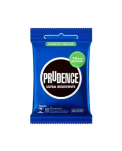 PRESERVATIVO LUBRIFICADO ULTRA RESISTENTE C/3 PRUDENCE