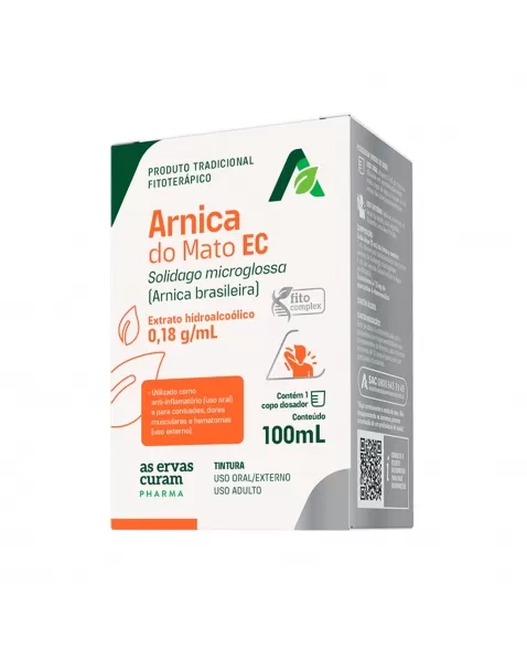 ARNICA DO MATO EC TINTURA 100ML AS ERVAS CURAM