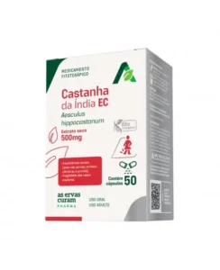 CASTANHA DA ÍNDIA EC 500MG 50CAPS AS ERVAS CURAM