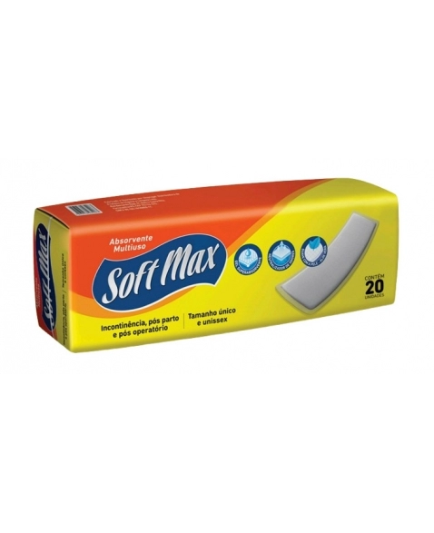 ABSORVENTE SOFT MAX MULTIUSO C/20 DISPROGEL