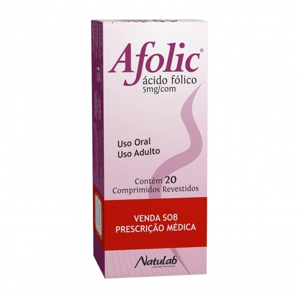 AFOLIC ÁCIDO FÓLICO 5MG 20COMP NATULAB