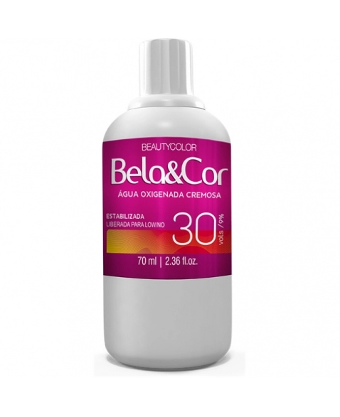 ÁGUA OXIGENADA 30 VOLUMES 70ML CREMOSA BELA&COR