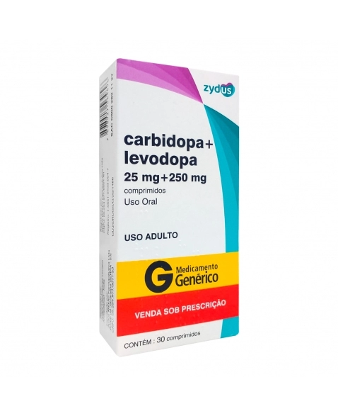 CARBIDOPA 25MG + LEVODOPA 250MG 30COM ZYDUS