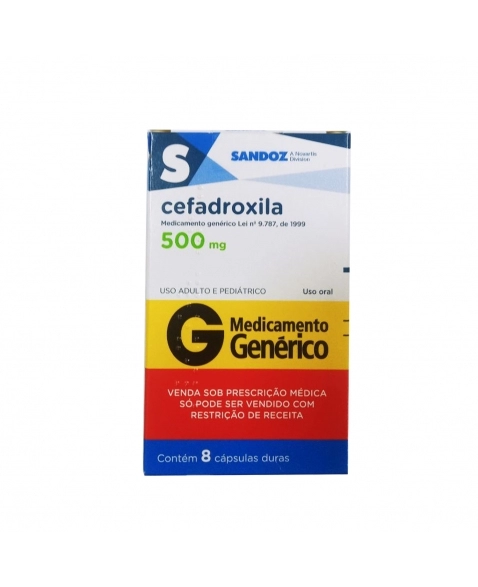 CEFADROXILA 500MG 8COM SANDOZ GENÉRICO