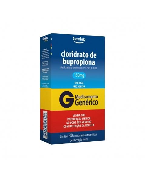 CLORIDRATO BUPROPIONA 150MG 30COM C1* GEOLAB