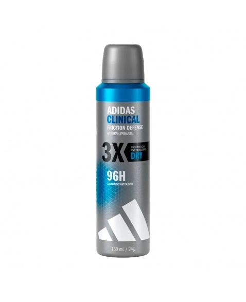DESODORANTE AEROSSOL MASCULINO ADIDAS CLINICAL DRY 96H 150ML COTY
