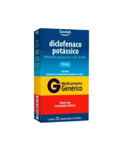 DICLOFENACO POTÁSSICO 50MG 20COM GEOLAB