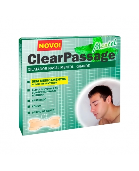 DILATADOR NASAL CLEAR PASSAGE MENTOL G C/9 SUNMASTER