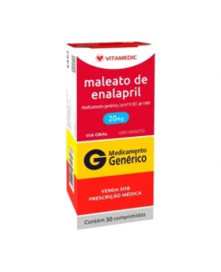 ENALAPRIL 20MG 30COM VITAMEDIC