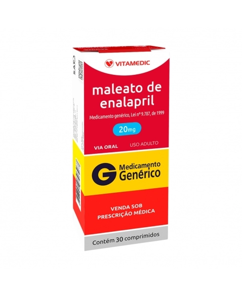 ENALAPRIL 20MG 30COM VITAMEDIC