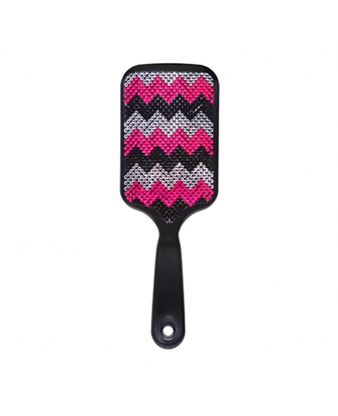 ESCOVA DE CABELO ALMOFADADA RAQUETE GLAMOUR GRANDE 8077 MARCO BONI