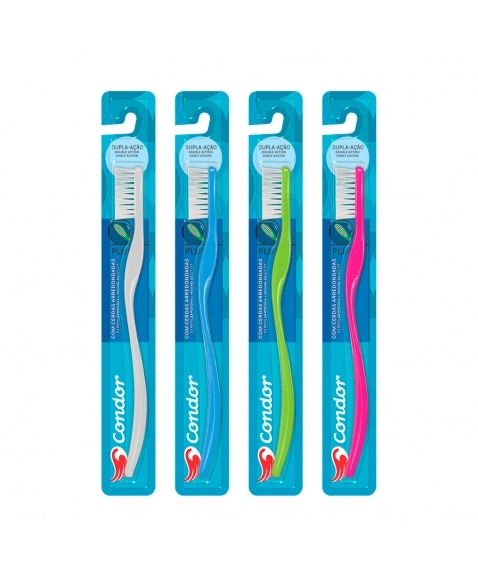ESCOVA DENTAL PLUS DUPLA AÇÃO CONDOR