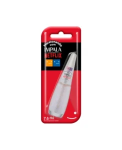 ESMALTE IMPALA GLITTER FLOCADO MARATONANDO NETFLIX TOP 10 BLISTER MUNDIAL