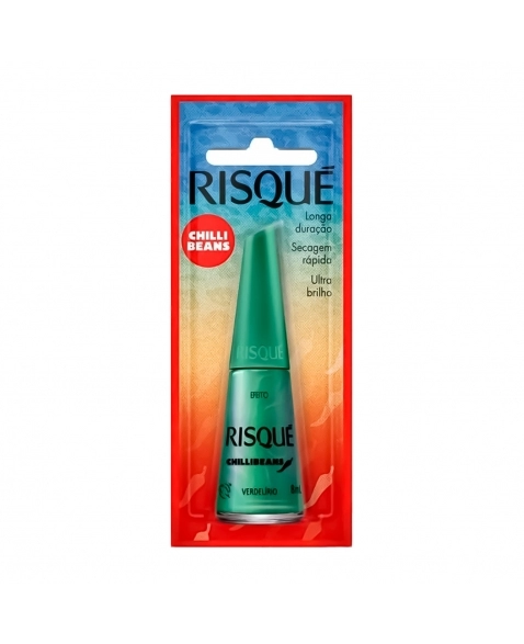 ESMALTE RISQUÉ METÁLICO CHILLIBEANS VERDELÍRIO BLISTER COTY