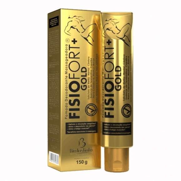 FISIOFORT+ GOLD POMADA DESODORANTE MASSAGEADORA 150G BIO INSTINTO
