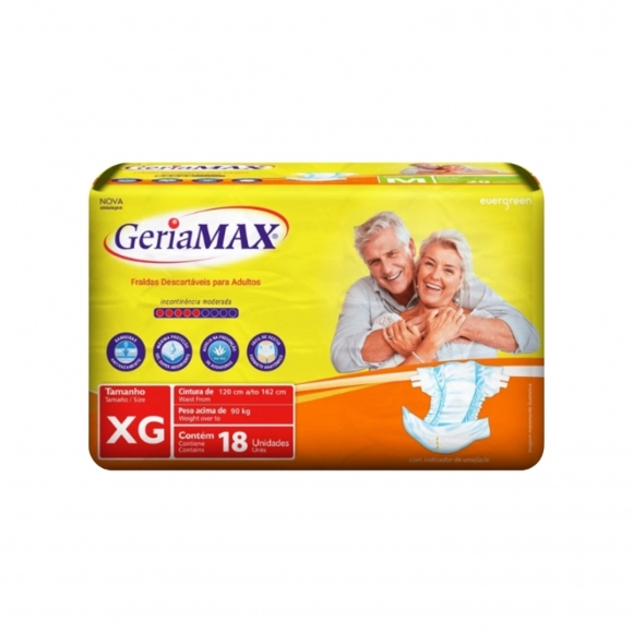 FRALDA DESARTÁVEL PARA ADULTOS ECONOMICO TAM XG C/20 GERIAMAX