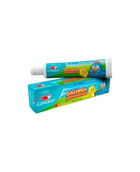 GEL DENTAL SEM FLÚOR INFANTIL GALINHA PINTADINHA 50G CONDOR
