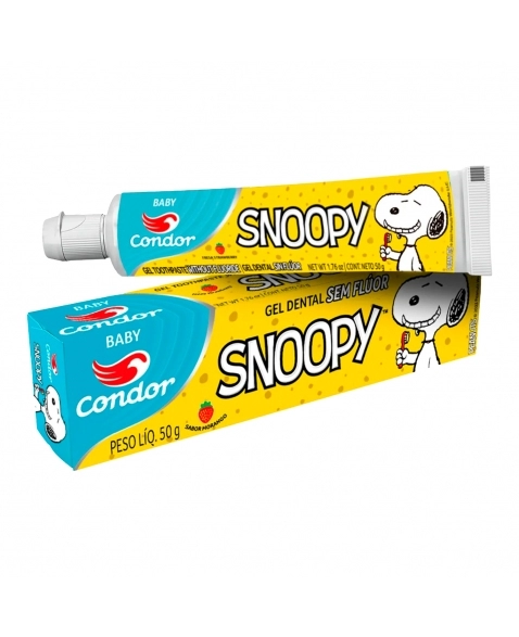 GEL DENTAL SEM FLÚOR INFANTIL SNOOPY 50G CONDOR