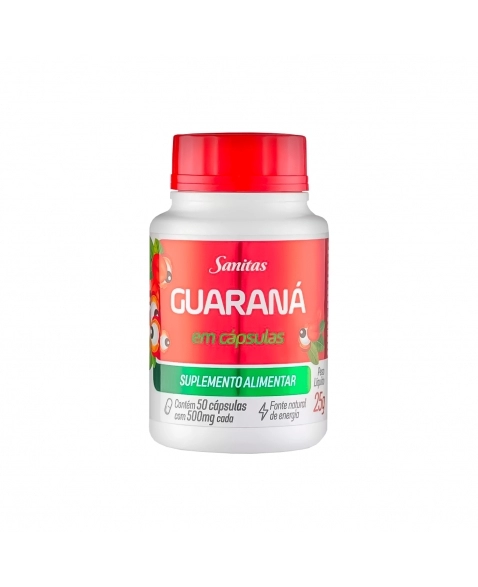 GUARANÁ AMAZONAS 500MG 50CAPS LIFAR