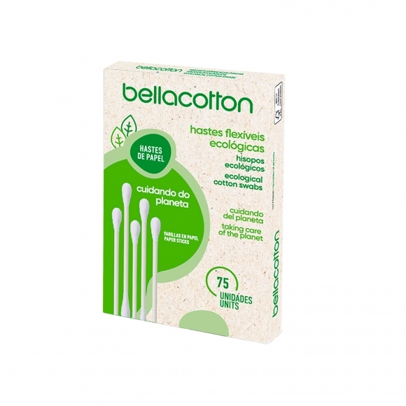 HASTES BELLACOTTON ECO PAPEL C/75 CARTUCHO
