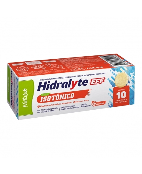 HIDRALYTE EFERVESCENTE GUARANÁ 10COM NATULAB