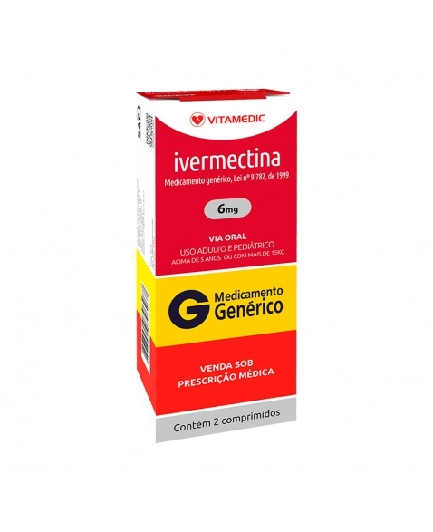 IVERMECTINA 6MG 2COM VITAMEDIC