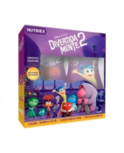 KIT DIVERTIDAMENTE 2 SHAMPOO 250ML + CONDICIONADOR 230ML + ADESIVOS NUTRIEX