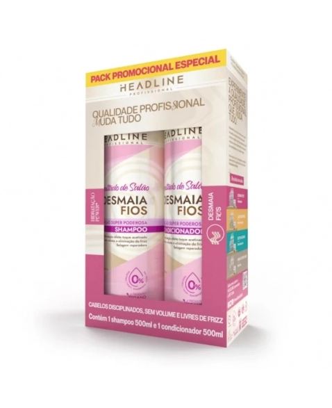 KIT HEADLINE SH.500ML+COND.500ML DESMAIA FIOS