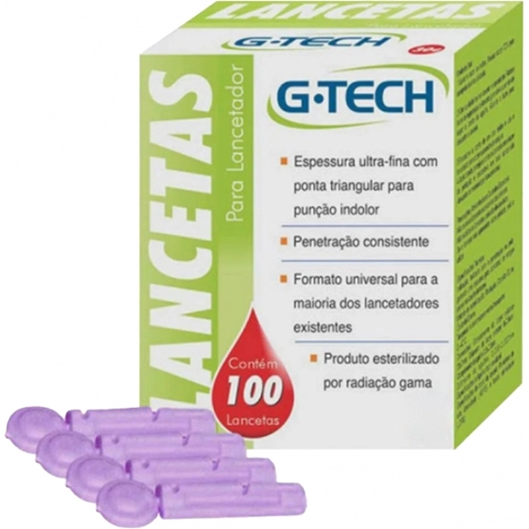 LANCETAS C/100 28G G-TECH